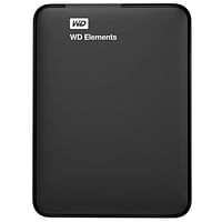Western Digital External Hard Drive Elements Portable (WDBUZG0010BBK-WESN) 1tb Black