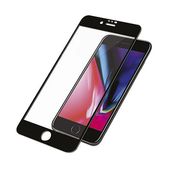 PanzerGlass - Case Friendly Screen Protector - Jet Black / Black for iPhone 8/7/6S/6