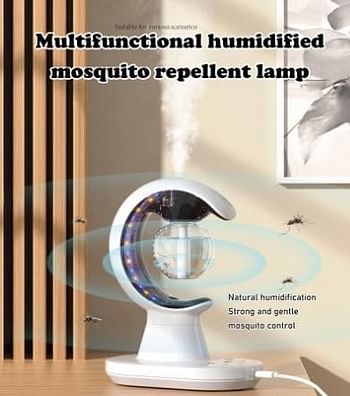 Electric 2-In-1 Air Humidifier And Mosquito Repellent Lamp, Baby Room And Home Dual Function Humidifier,Adjustable Humidifier Settings