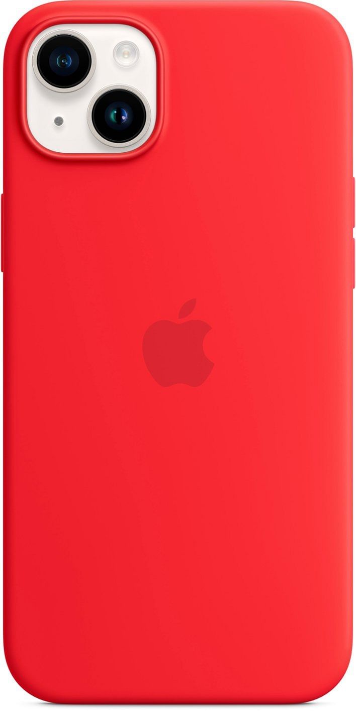 غطاء سيليكون آبل ماج سيف لهاتف آيفون ١٤ بلس (MPT63ZM / A) أحمر