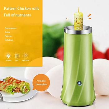 Automatic Egg Roll Machine Rising Egg Roll Maker Cooking Tool Egg Cup Omelette Master Sausage Machine Electric Egg Cooker - random color