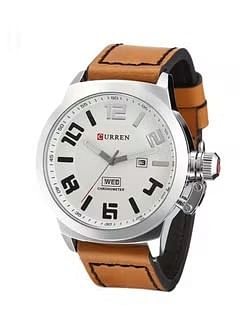 CURREN Men's Water Resistant Chronograph Watch 8270 - 48 mm - Brown