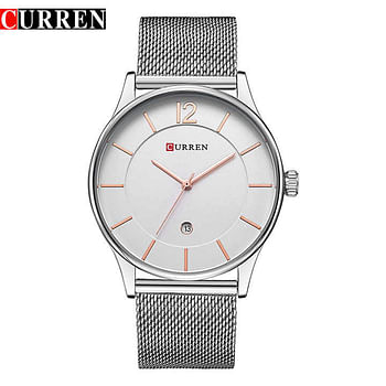 CURREN 8231 Original Brand Stainless Steel Band Wrist Watch For Men