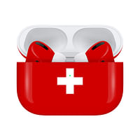 كافيار Airpods Pro المخصص (الجيل الثاني) علم سويسرا اللامع