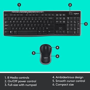 Logitech MK270 Wireless Keyboard and Mouse Combo