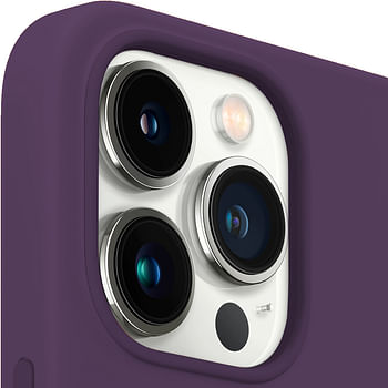 Max & Max iPhone 14 Pro Max Silicon Case 6.7-inch, Supports Magnetic Wireless Charging, Shockproof Protection Smooth Grip Cover (Purple)