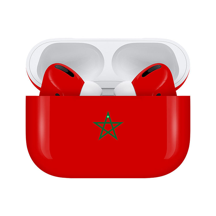 Apple Airpods Pro (2nd Generation) Customized By Caviar Glossy Morocco Flag