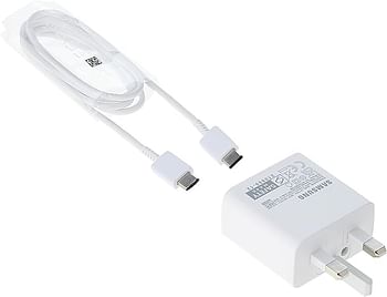Samsung 25W PD Adapter With USB-C to USB-C White