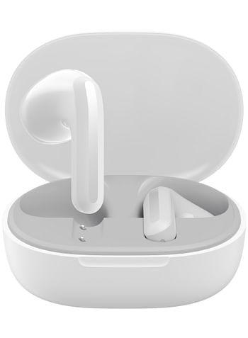 Mi Amite MI Redmi Buds 4 Lite Wireless Earbuds Bluetooth 5.2 Low-Latency Call Noise Cancelling, IP54 Waterproof, 20H Playtime, Lightweight Comfort Fit Headphones - White