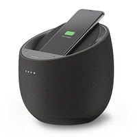 Belkin - مكبر صوت ذكي SoundForm Elite Hi-Fi + شاحن لاسلكي 10 وات - أسود