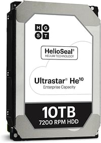 HGST Ultrastar He10 Helium Filled Data Center Hard Drive - Model HUH721010ALE601 - 10TB - SATA - 3.5-inch
