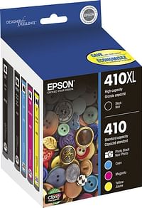 Epson 410 (5 Pack) Claria Premium Ink Cartridge (T410XL-BCS)