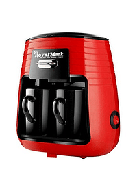 ماكينة صنع قهوة الإسبريسو من رويال مارك مع 2 كوب 0.25 لتر 450 وات RM-COF-5054 أحمر