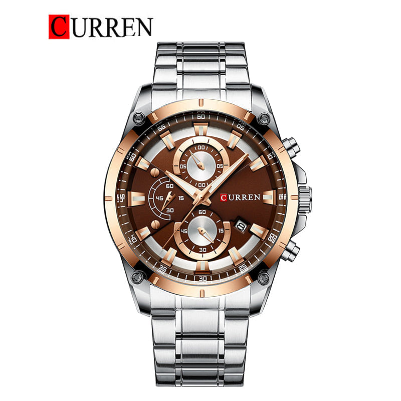 Curren 8360 Men's Luxury Stainless Steel Analog Wrist Watch 14mm