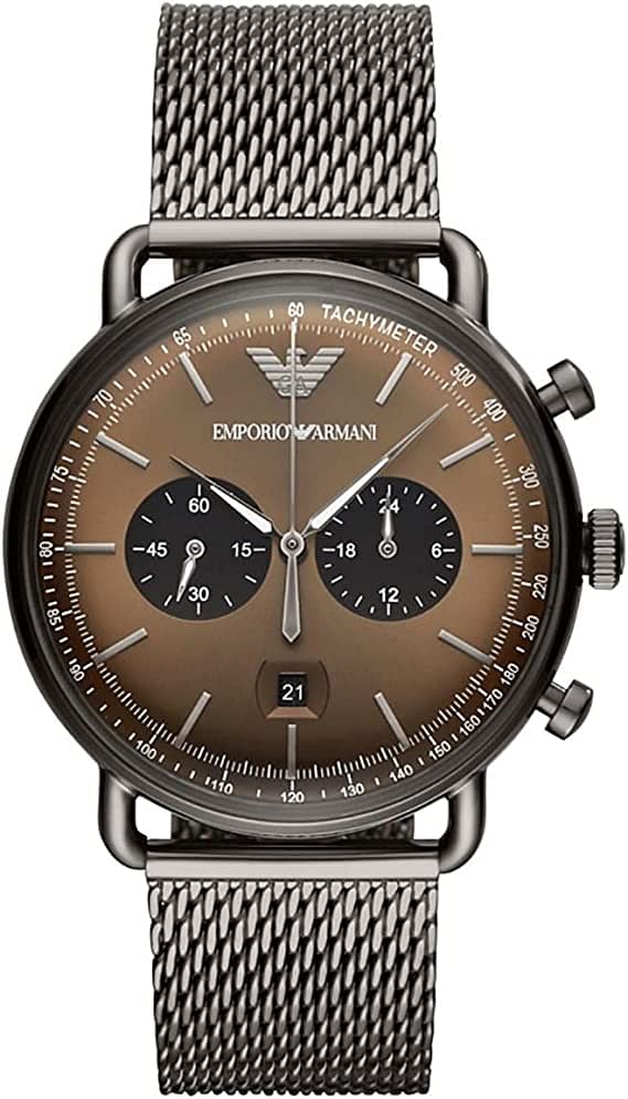 Emporio Armani AR11141 Men's Chronograph Quartz Watch - Bronze