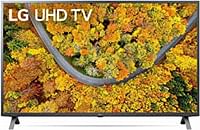 تلفزيون LG UHD 4K 55   سلسلة بوصة Up75 Active Hdr   Webos Smart Ai Thinq مع حامل تلفزيون بشاشة مسطحة مقاس 20 × 26 سم أسود 55UP7550PVG / حزمة / هدية أسود