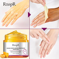 Mango Moisturizing Hand Wax, Hand Whitening  Mask, Anti-Aging, Nourishing Hand Calluses and Improve Skin Dryness - 50 g