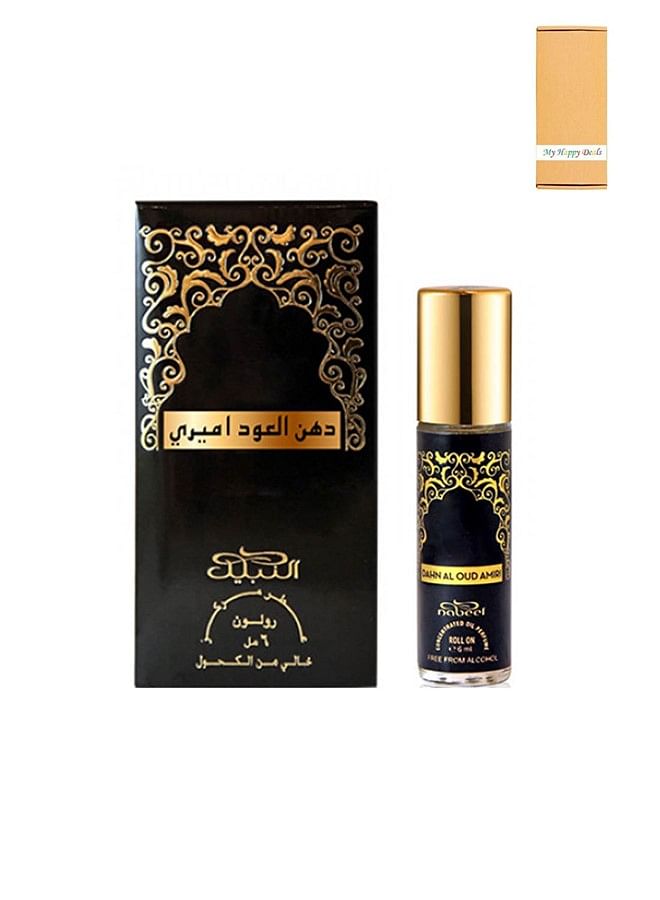 Nabeel Dahn Al Oud Amiri Alchohol Free Roll On Oil Perfume 6ML