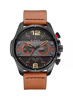 CURREN Men's Water Resistant Analog Watch 8259 - 48 mm - Brown