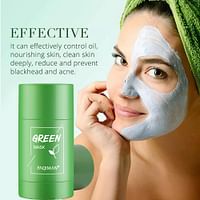 Face Clean Mask | Green Tea Cleansing Stick Mask | Deep Cleansing Moisturizing Mask | Anti-Acne Facial Mask | Blackhead Remover | Oil Control and Pores shrink