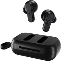 Skullcandy Dime 2 True Wireless Earbuds With Tile Finding Technology, 12 Hours Total Battery, IPX4 Sweat and Water Resistant, Secure Noise Isolating Fit, True Black