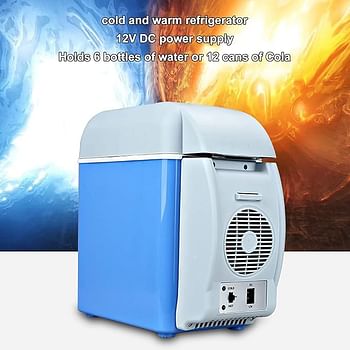 12V Mini Car Fridge, 7.5L Portable Car Fridge, Quiet Cooler and Warmer for Truck, Motorhome, Boat, Camping and Travel