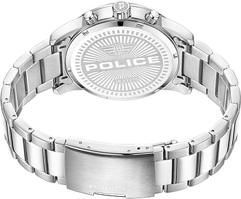 POLICE PEWJK2227004 Men's Greenlane Stainless Steel Chronograph Wrist Watch 46mm - Silver