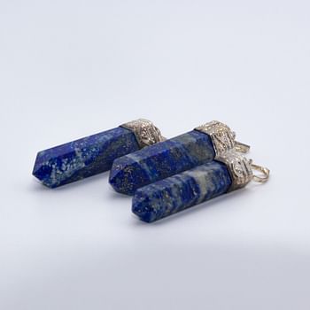 Himalayan Lapis Lazuli Natural Gemstone Crystal Pendant for Men & Women