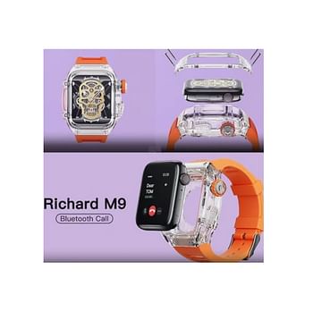 Haino Teko Germany Richard M9 Smart Watch With 3 Pair Straps and 1 Protection case For Men