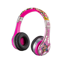 KidDesigns LOL Surprise Kid Safe Wireless Bluetooth Headphone|  Kids / Youth, 24 Hrs Playtime, On-Board Call & Music Control, w/ 3.5mm AUX IN - for SmartPhones, Tablets, Laptops, PC, Notebook -  Pink