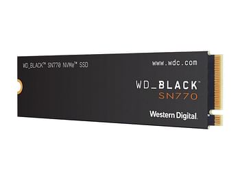 Western Digital SN770 NVMe 4 Lanes Internal Solid State SSD 1TB (WDS100T3X0E-00B3N0) Black