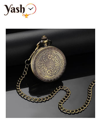 Yash Romanian Style Quartz Pocket Watches Collection Rom Bronze GC