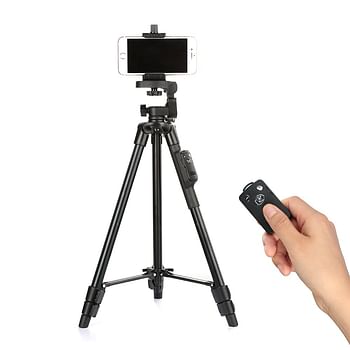 Yunteng VCT-5208 Bluetooth Remote Camera and Mobile Tripod Black