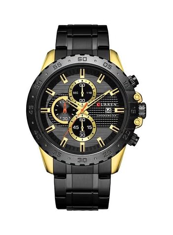 Men's Water Resistant Chronograph Watch 8334 - 48 mm - Black