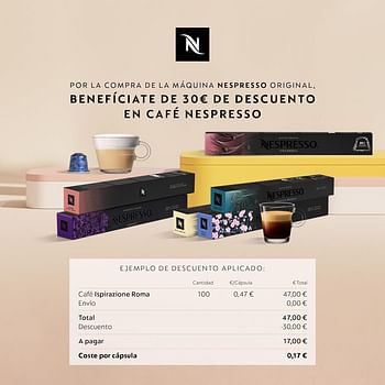 DeLonghi EN 80 CW Inissia Nespresso Vanilla Cream