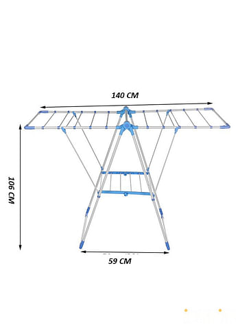 We Happy Foldable Cloth Dryer Rack Portable Clothes Drying Stand Light Weight Laundry Airer For Indoor and Outdoor Use