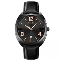 SKMEI 1891  Genuine Leather Strap Quartz Wristwatches For Male.