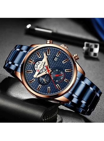 Men's Water-Resistant Chronograph Watch 8352 - 47 mm - Blue