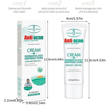 Anti Acne Face Cream for Acne & Blemish, Acne Spot and Acne scars Treatment - 20g