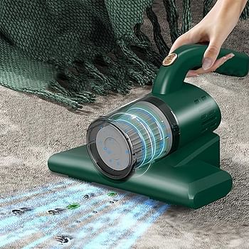 Household Mite Vacuum with UV Light, Powerful Suction, Mattress Vacuum for Sofa and Bed - green