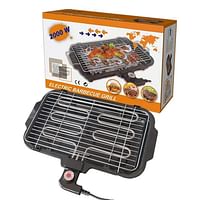 Electric BBQ Grill Machine - Black Electric BBQ Grill 2000W, Barbecue Machine, Nonstick U-shaped Heating Tube, Smokeless, Portable, Easy To Clean, for Indoor or Outdoor - Black
