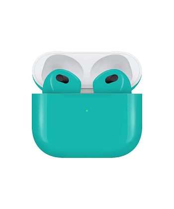 Apple Airpods (3rd Generation) Customized By Caviar Glossy Maldive Blue