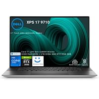 Dell XPS 17 9710 -Intel Core i7 11800H 8 Core Processor-32GB DDR4 Ram-1TB NVMe SSD-17'' UHD+ 3840x2400 Touch 500 nits Display-RTX3050 4GB-Win 11 home + Dell Genuine WD15 Type C Dock Station With 180 Watt Charger ( output delivery 130 watt )