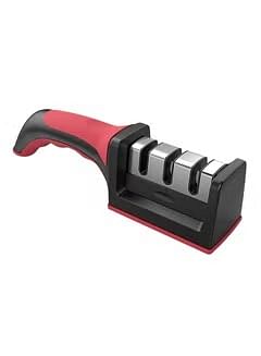 3-In-1 Knife Sharpener Black/Red/Silver