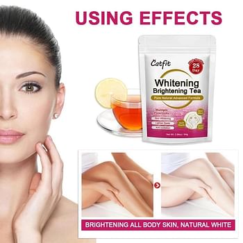 28 Day Whitening and Brightening Detox Tea - Herbal Tea for Skin Cleansing, Anti-Aging and Clearing Dark Spots