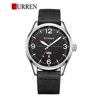 CURREN 8265 Original  Brand Leather Straps Wrist Watch For Men