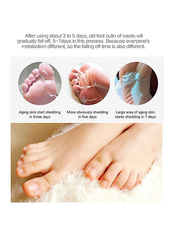 Foot Peeling and Exfoliating Mask, Dead Skin Removing Sock - Rose