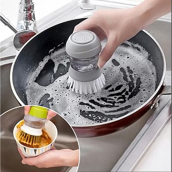 Brush Pot Artifact Kitchen Pot Cleaning Brush Daquan Lazy Household Decontamination Descaling Dishwashing Non-Stick Oil Brush Pot Brush multi color