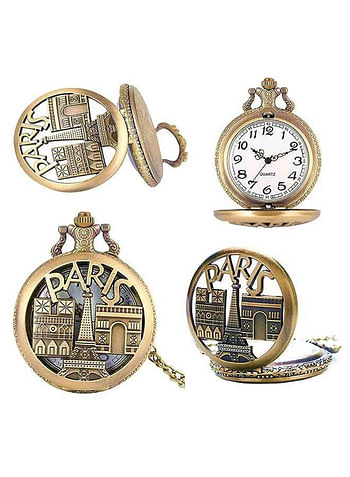 Yash Paris Themed Quartz Pocket Watch