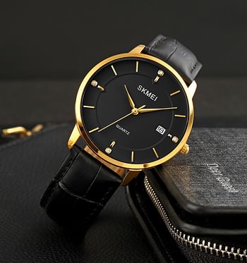 Skmei 1801 Men Luxury Quartz Wrist Watches Casual Fashion Leather Watches.....